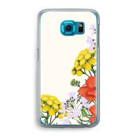 Wilde bloemen: Samsung Galaxy S6 Transparant Hoesje - thumbnail