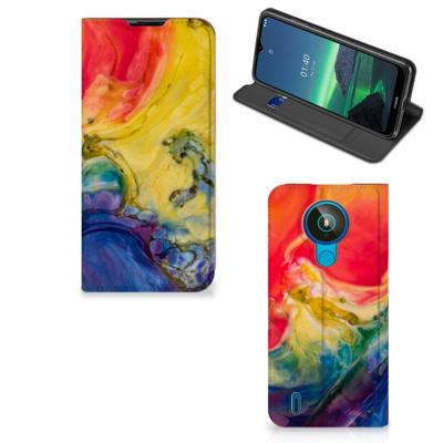 Bookcase Nokia 1.4 Watercolor Dark Bookcase Nokia 1.4 Watercolor Dark