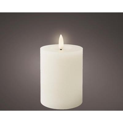 LED Kaars wax wit Ø7xH11,2cm