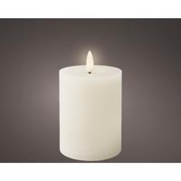 LED Kaars wax wit Ø7xH11,2cm
