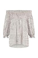 Studio Anneloes Alicia Voile Smoq Top 08862 Tops En Singlets 1511 Taupe/off White