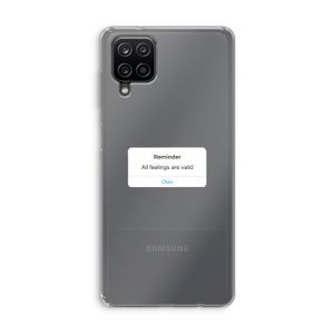 Reminder: Samsung Galaxy A12 Transparant Hoesje