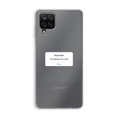 Reminder: Samsung Galaxy A12 Transparant Hoesje