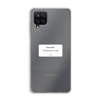 Reminder: Samsung Galaxy A12 Transparant Hoesje