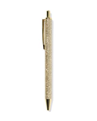 HEMA Balpen Glitter Goud Blauwschrijvend