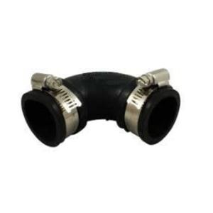 Air Aqua Flexibele Rubber Bocht 90°, 32mm - Bestendig & Duurzaam voor Binnen/Buiten