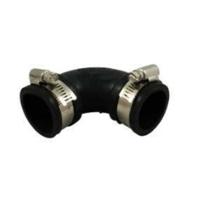 Air Aqua Flexibele Rubber Bocht 90°, 32mm - Bestendig & Duurzaam voor Binnen/Buiten