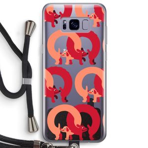 Dogs: Samsung Galaxy S8 Plus Transparant Hoesje met koord