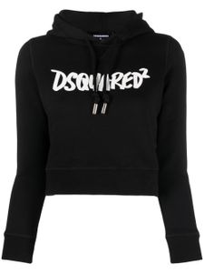 DSQUARED2 hoodie à logo imprimé - Noir