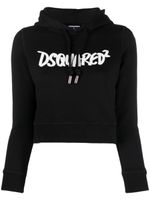 DSQUARED2 hoodie à logo imprimé - Noir