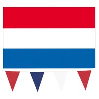 Boland - Nederland vlaggetjes feest versiering set binnen/buiten 3-delig