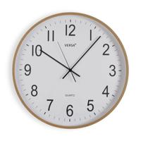 Muurklok Versa Plastic Kwarts Hout MDF 5,2 x 50 x 50 cm