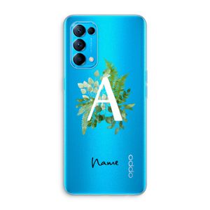 Green Brush: Oppo Find X3 Lite Transparant Hoesje