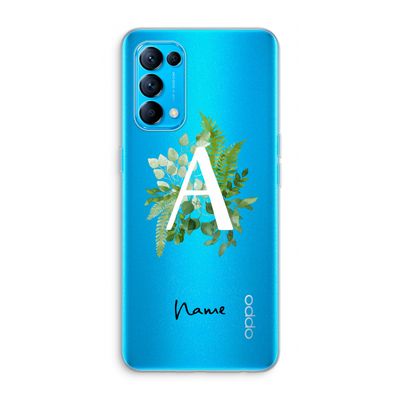 Green Brush: Oppo Find X3 Lite Transparant Hoesje