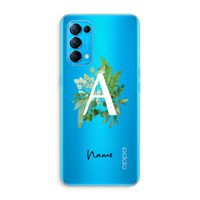 Green Brush: Oppo Find X3 Lite Transparant Hoesje