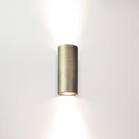 Artdelight Wandlamp Roulo 2 lichts H 15,4 Ø 6,5 cm antiek brons