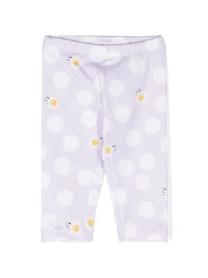 Monnalisa legging à pois - Violet