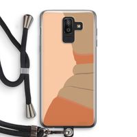Bikini: Samsung Galaxy J8 (2018) Transparant Hoesje met koord