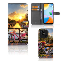 Xiaomi Redmi 10C Flip Cover Amsterdamse Grachten - thumbnail