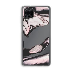 Roze stroom: Samsung Galaxy A12 Transparant Hoesje