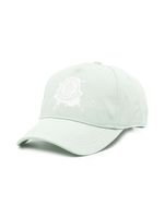 Moncler Enfant casquette en coton à logo imprimé - Vert - thumbnail