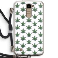 Weed: LG K10 (2016) Transparant Hoesje met koord