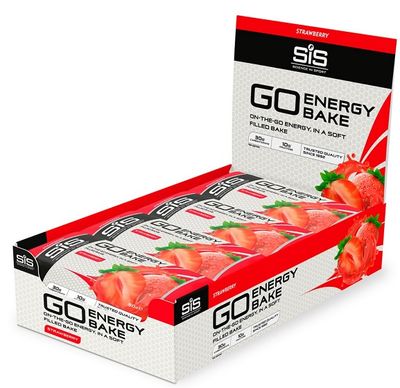 SiS Go Bake energiereep Aardbei 12 stuks