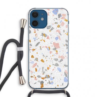 Terrazzo N°8: iPhone 12 mini Transparant Hoesje met koord