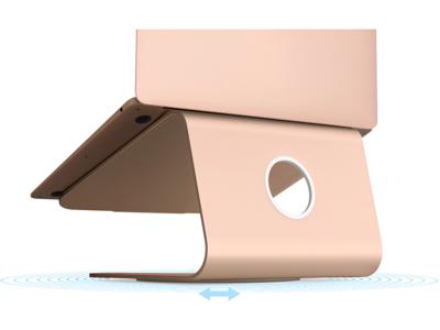 rain design Rain Design mStand 360 Laptop Stand + Swivel Base Rose Gold actie pakket 5+1 gratis