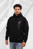 Malelions Painter Hoodie Heren Zwart/Rood - Maat S - Kleur: RoodZwart | Soccerfanshop