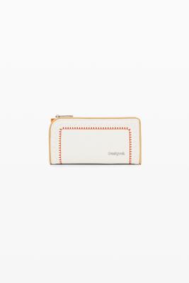 Portemonnee L met stiksels - WHITE - U