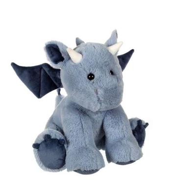 Knuffel - Zigeunerspeelgoed - Floppy Draak - 30cm - Blauw