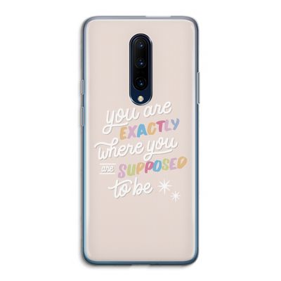 Right Place: OnePlus 7 Pro Transparant Hoesje