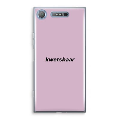 kwetsbaar: Sony Xperia XZ1 Transparant Hoesje