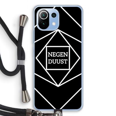 Negenduust geometrisch: Xiaomi Mi 11 Lite Transparant Hoesje met koord