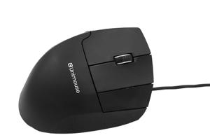 Contour Design UniMouse wired Muis Kabelgebonden Optisch Zwart 7 Toetsen 800 dpi, 1000 dpi, 1200 dpi, 1400 dpi, 1600 dpi, 2000 dpi, 2400 dpi, 2800 dpi, 3400