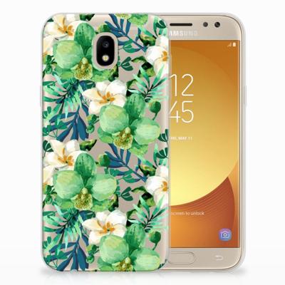Samsung Galaxy J5 2017 | TPU Case | Orchidee Groen Samsung Galaxy J5 2017 | TPU Case | Orchidee Groen