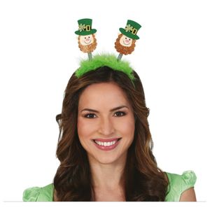 St. Patricks day verkleed diadeem/haarband - groen - voor volwassenen