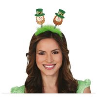 St. Patricks day verkleed diadeem/haarband - groen - voor volwassenen - thumbnail