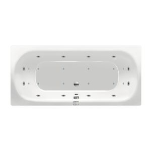 Whirlpool bad Xenz Cuba | 180x80 cm | Acryl | Elektronisch | Luchtsysteem | Glans wit