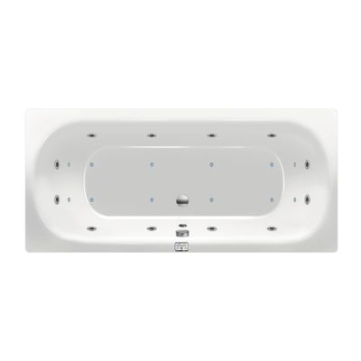 Whirlpool bad Xenz Cuba | 180x80 cm | Acryl | Elektronisch | Luchtsysteem | Glans wit