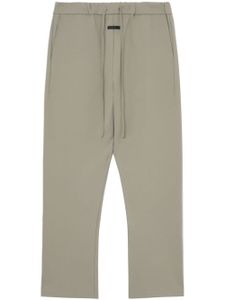 Fear Of God logo-patch drawstring trousers - Gris