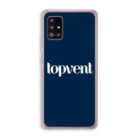 Topvent Navy: Samsung Galaxy A51 5G Transparant Hoesje