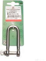 D-sluiting l-model 4mm rvs - Deltafix