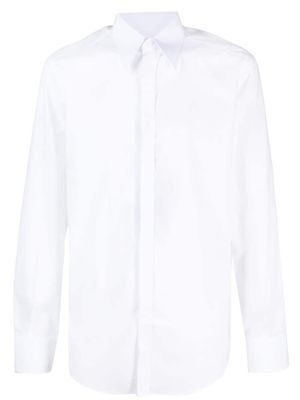 Dolce & Gabbana chemise en coton à col pointu - Blanc