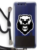 Angry Bear (white): Honor 9 Transparant Hoesje met koord