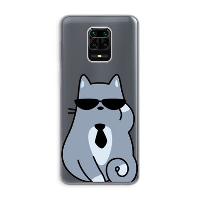 Cool cat: Xiaomi Redmi Note 9 Pro Transparant Hoesje