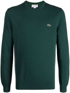 Lacoste pull en maille fine à logo brodé - Vert