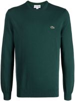 Lacoste pull en maille fine à logo brodé - Vert