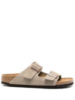 Birkenstock claquettes Arizona en daim - Tons neutres